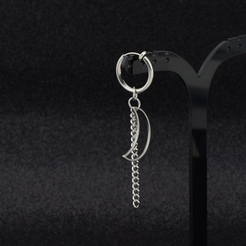 Khuyen Tai Thiết Kế Hình Mặt Trăng Phong Cách Retro