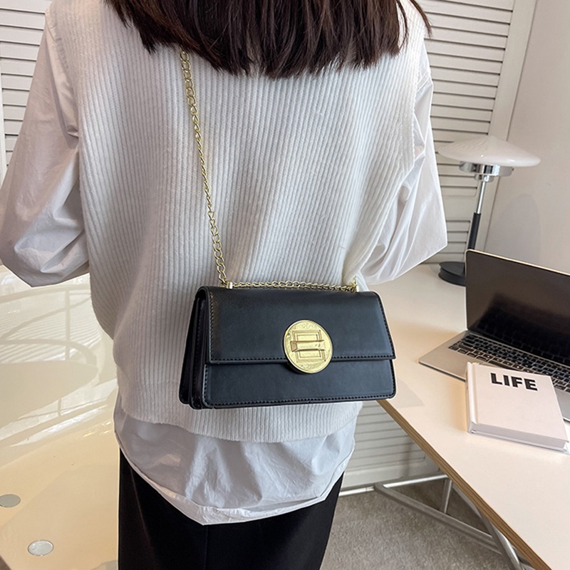 Túi đeo chéo IELGY dây xích phong cách retro thời trang mùa hè dành cho nữ