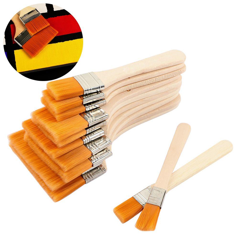 JANE Cọ Nylon Tay Cầm Gỗ Phủi Bụi Cho Đồ Nướng Bbq Đa Năng