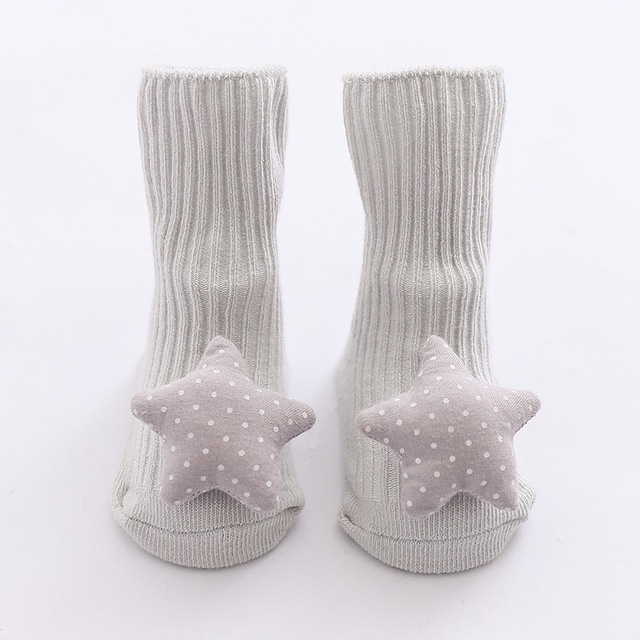 Tất búp bê kèm chống trượt cho bé