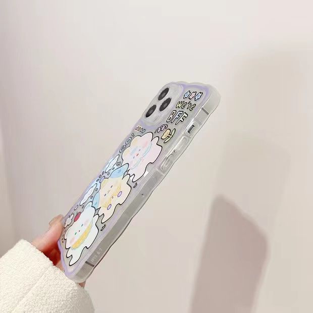 Ốp Điện Thoại Silicon Mềm Trong Suốt Chống Sốc Dễ Thương Cho IPhone 12 13 SE2020 6 6S 7 8 Plus X XS XR 11 Pro Max