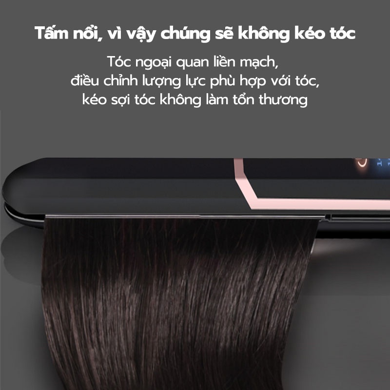 HAN RIVER Máy uốn và duỗi tóc tấm làm nóng bằng gốm - Hàng chính hãng