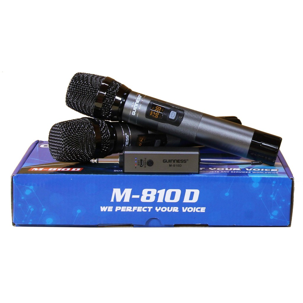 Micro Karaoke không dây GUINNESS MU-810D GIÁ RẺ -CHỐNG HÚ TỐT