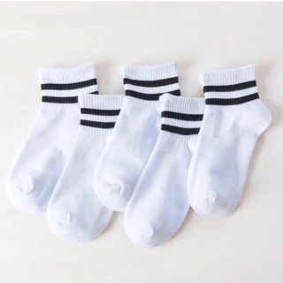 Tất cổ ngắn hai sọc