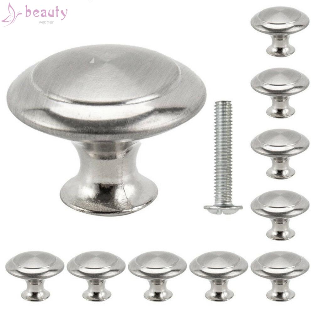 Set 12 Tay Nắm Cửa Bằng Thép Không Gỉ Màu Đen / Bạc