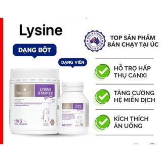 Lysine dạng bột và dạng viên tăng chiều cao, kích thích ăn ngon