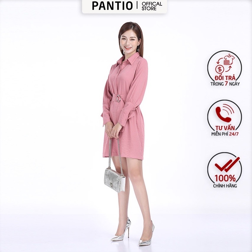 Đầm công sở chất liệu Thô dáng suông tay lỡ FDC92808- PANTIO