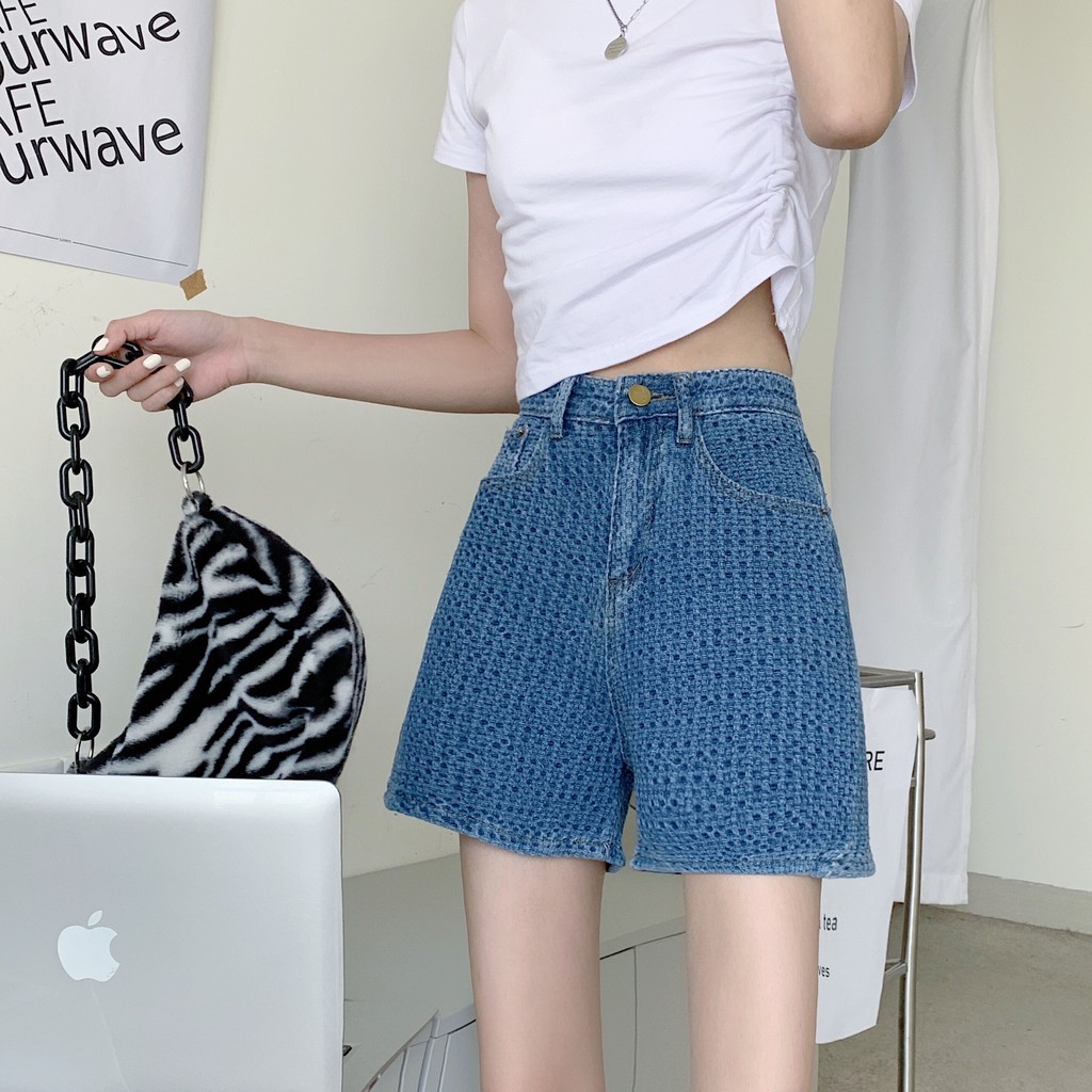 Xiaozhainv Quần Short Denim Kiểu Dáng Hợp Thời Trang Cho Nữ | BigBuy360 - bigbuy360.vn