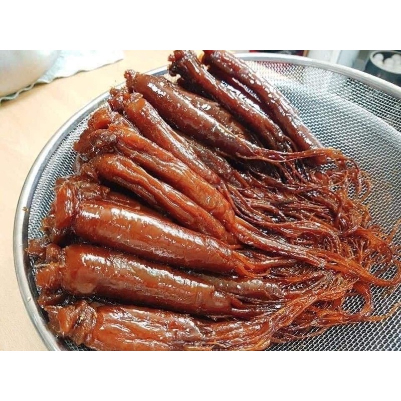 HỒNG SÂM NGUYÊN CỦ TẨM MẬT ONG HÀN QUỐC OREAN RED GINSENG (8 CỦ) 300G