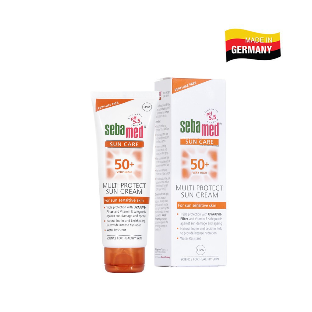 Sebamed Kem Chống Nắng Dành Cho Da Mặt Multi Protect Sun Cream SPF 50+ 75ml