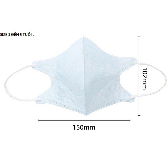 Khẩu trang kháng khuẩn cao cấp cho bé từ 1- 6 tuổi