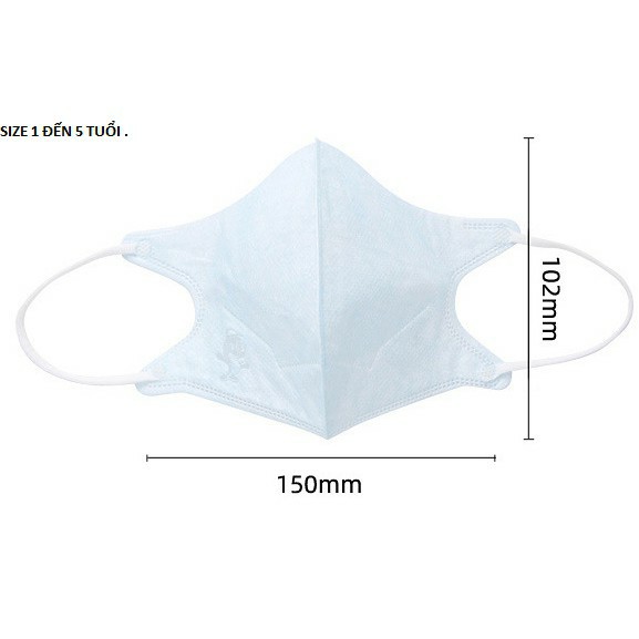 Khẩu trang kháng khuẩn 3D mask cho bé từ 1-6 tuổi | BigBuy360 - bigbuy360.vn