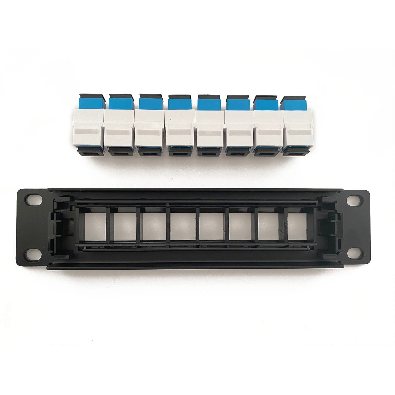 Bảng Điều Khiển Dán Tường 8 Cổng Hỗ Trợ 10G 1U Patch UTP 19-Inch