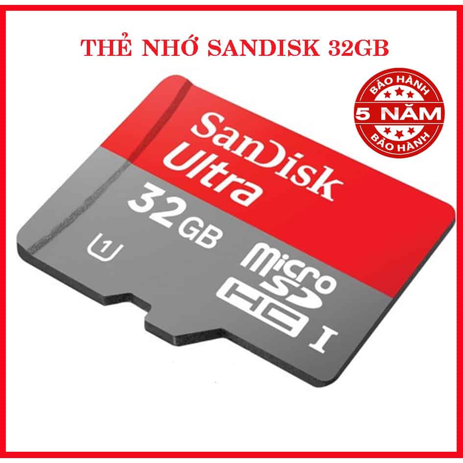 Thẻ nhớ Sandisk 64gb/32gb/16gb/8gb Ultra Class 10 667x 100Mb/s tốc độ cao - Bảo hành 2 năm