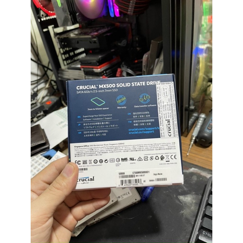 Ssd 512G Chính hãng Crucial