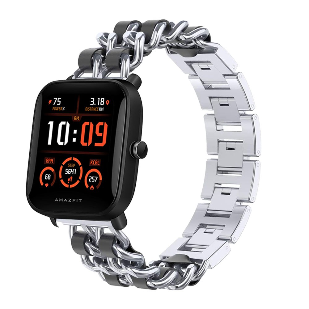 Dây Đeo Inox 20Mm Cho Đồng Hồ Thông Minh Xiaomi Huami Amazfit Bip U Pro GTS 3 Bip S Lite GTS 2 Mini GTR 42mm