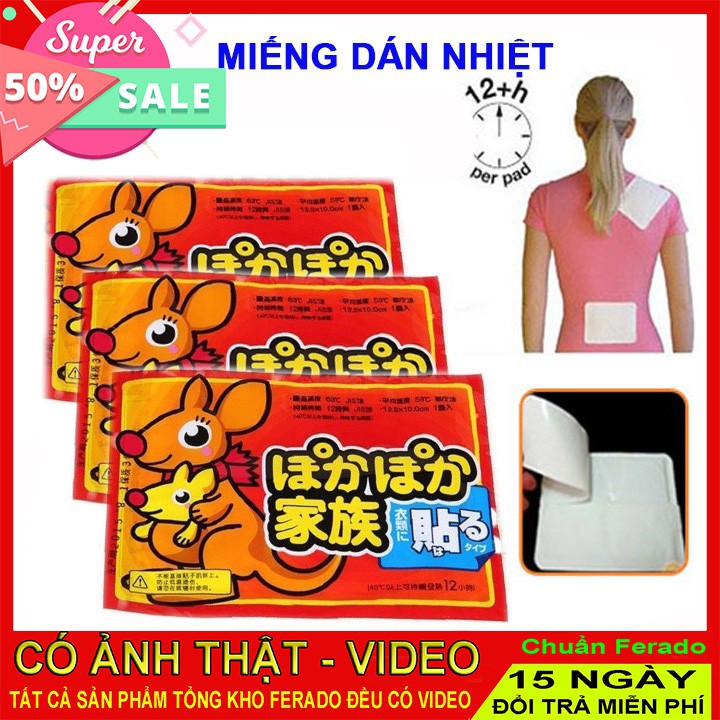 Túi 10 miếng dán giữ nhiệt