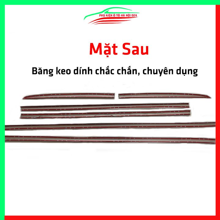 Bộ nẹp viền chân kính cong kính FORD EVEREST 2017-2022 Inox sáng bóng chuẩn form xe