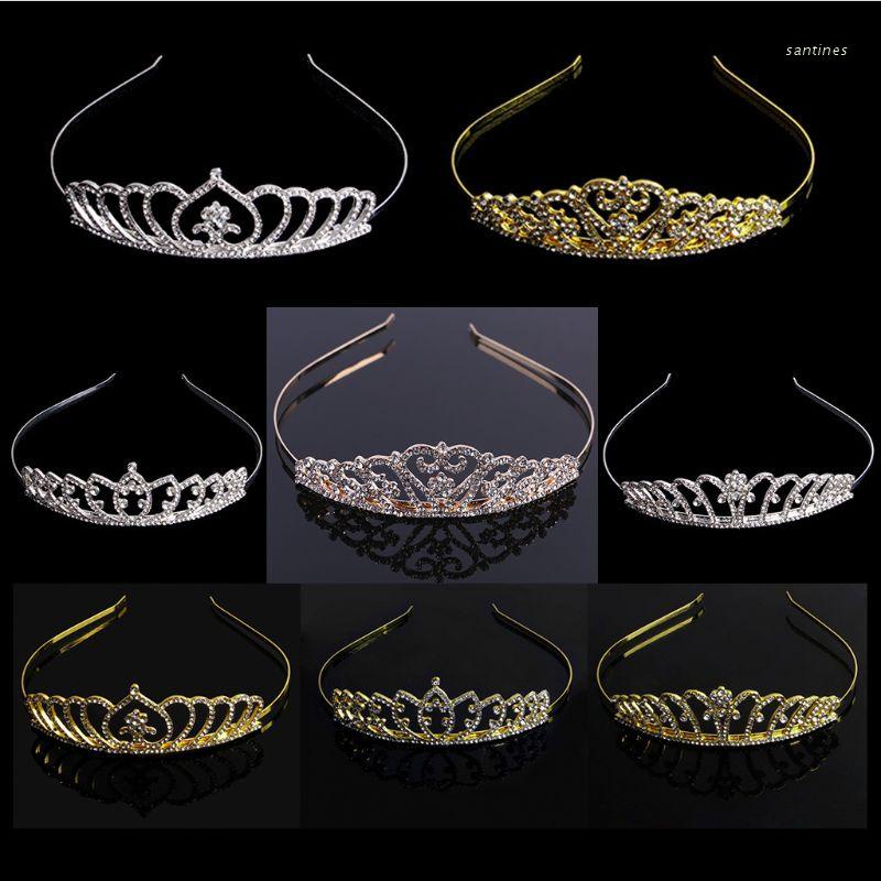 Vương Miện Đội Đầu Đính Đá Pha Lê Lấp Lánh Sang Trọng Cho Cô Dâu
