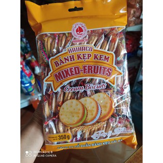 BÁNH KẸP KEM MIXED_FRUITS HAIHACO 350 GAM/1 GÓI