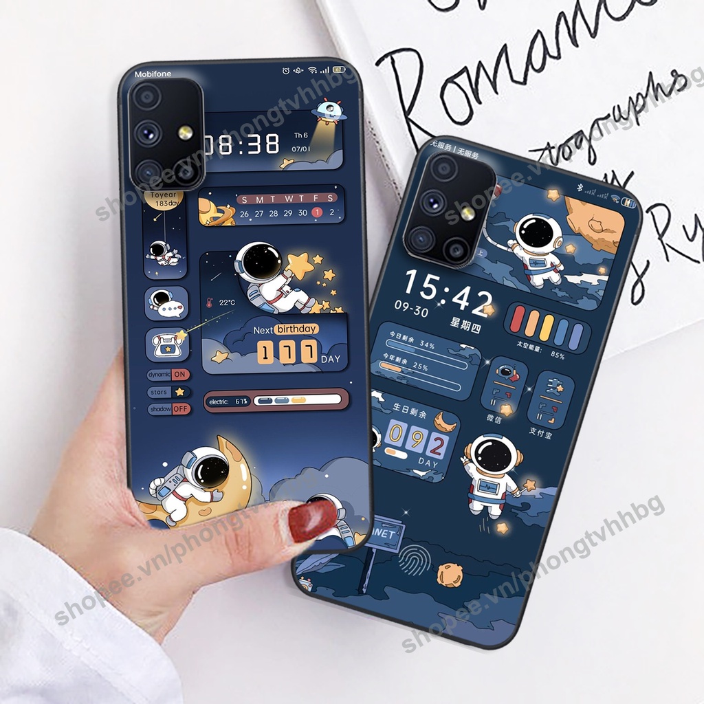 Ốp lưng Samsung M51 phi hành gia hoạt hình 3D cute giá rẻ