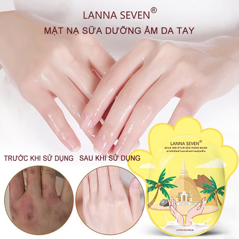 [Chính hãng 100%] 1 bộ đôi mặt nạ chân và tay LANNA SEVEN nhập khẩu Thái Lan (trẻ hóa / tẩy da chết) LA-ZM01