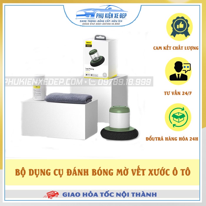 Bộ đánh bóng sơn, xử lý vết xước ⚡CỰC XỊN⚡ ô tô Baseus - Bộ dụng cụ chính hãng Baseus