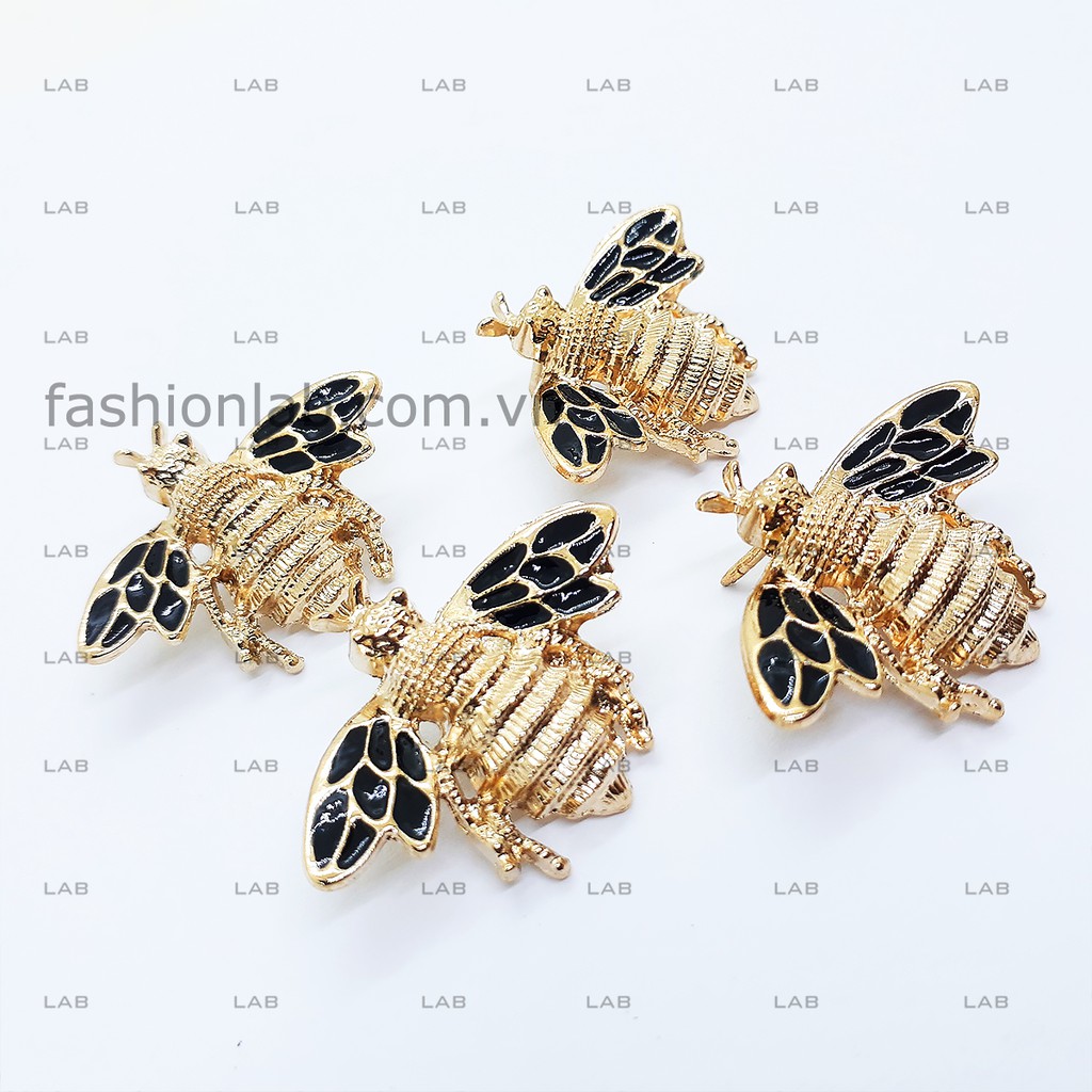 Pin cài áo - Bee - Type B vàng gold (chiếc - kèm đế)