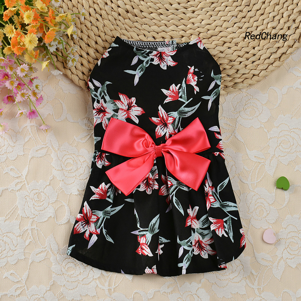 Đầm Công Chúa Mềm Mại Đính Nơ Xinh Xắn Cho Thú Cưng