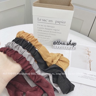 ẢNH THẬT BĂNG ĐÔ TÓC CHẤT LIỆU LỤA TENCEL CAO CẤP