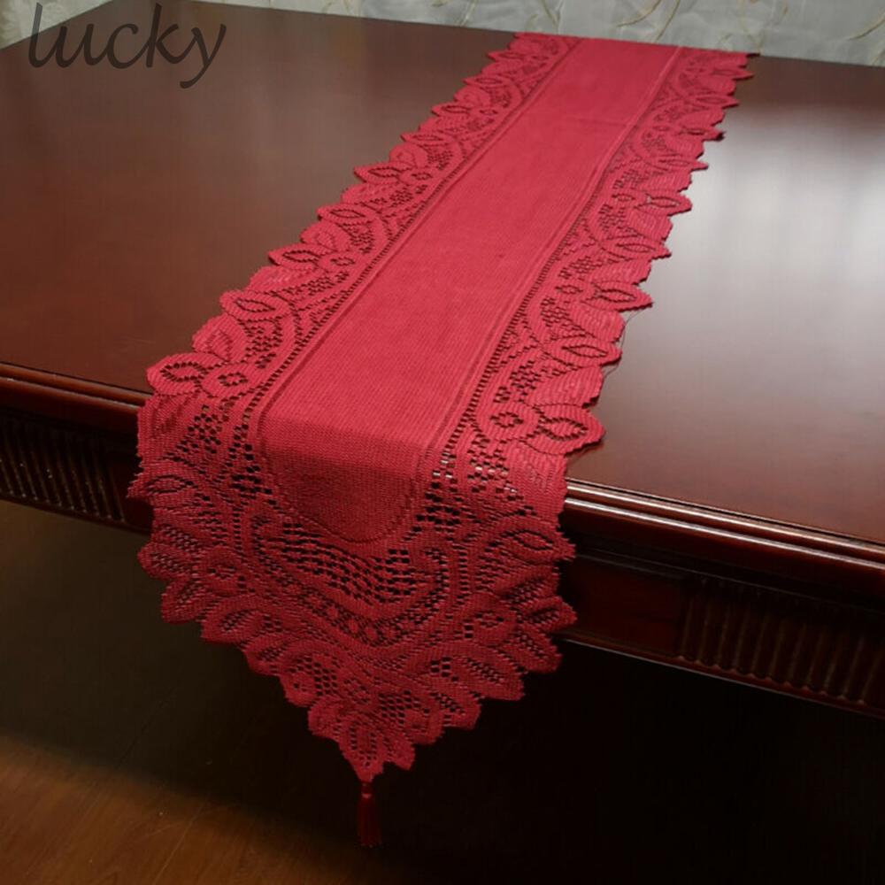 Table Runner Vintage Graduations Holiday Celebrations Hand Reusable Knitted 33x180cm Table Runner Wedding Party
