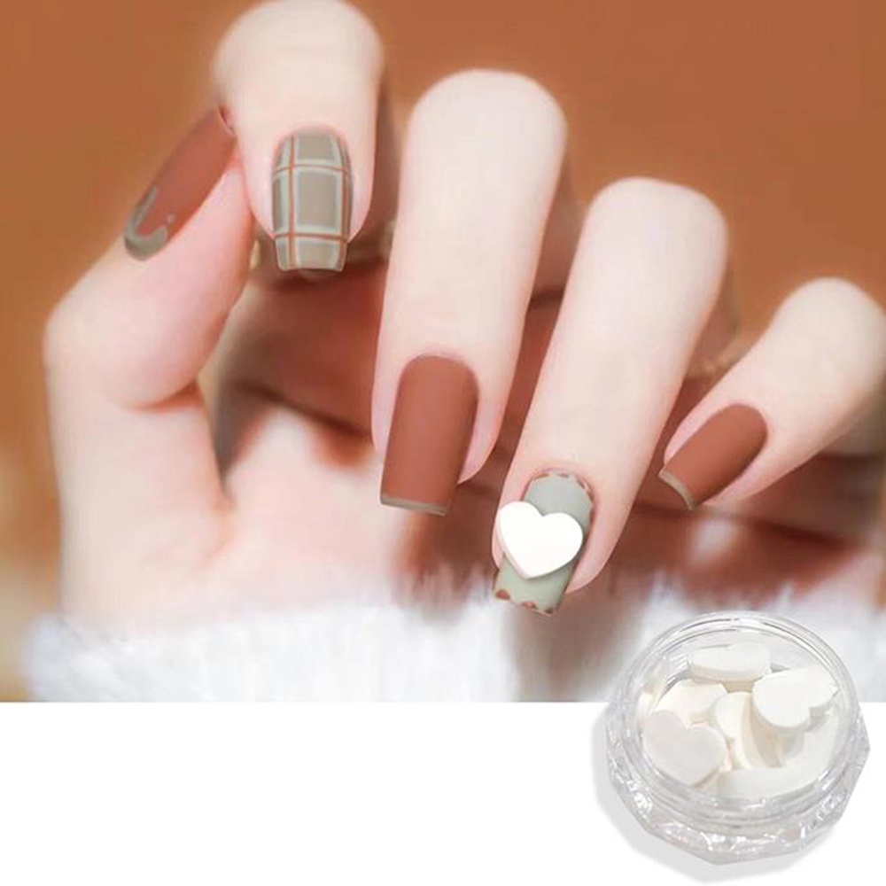 1 Hộp Hạt Ngọc Trai Trắng 3D Nhiều Kiểu Dùng Trang Trí Móng Tay Nghệ Thuật