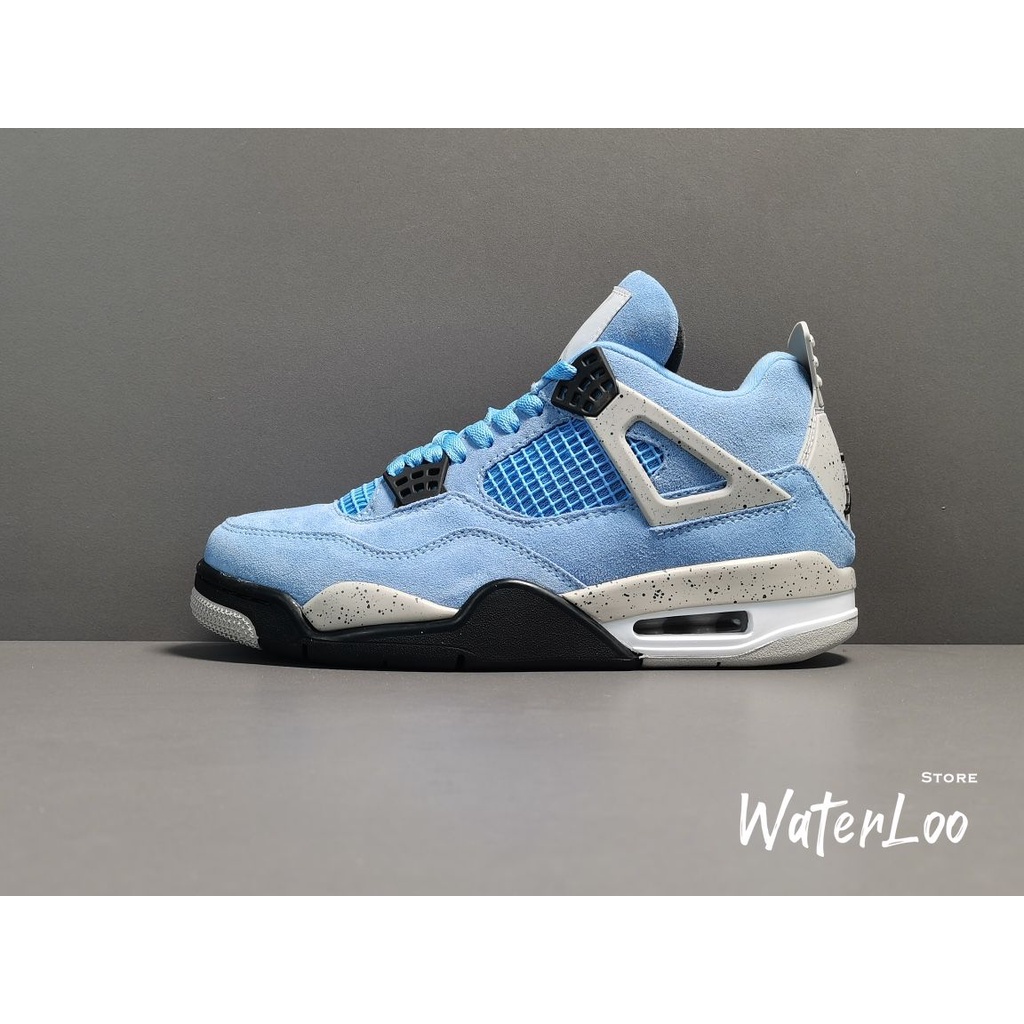 Giày Thể Thao Nam Giày Sneaker Nam Air Jordan 4 University Blue Xanh Dương Cổ Thấp Phù Hợp Cho Nam Và Nữ Waterloo Shop