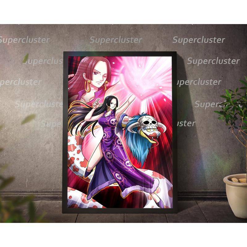 Tranh Vải Cuốn Treo Tường Họa Tiết Hoạt Hình One Piece