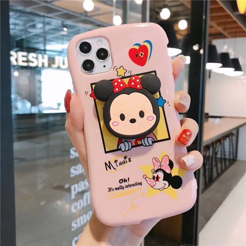 Ốp iPhone Mickey kèm popsocket iPhone 7 8 7 Plus 8 Plus X Xs Xr XsMax iPhone 11 11 Pro 11 Promax | BigBuy360 - bigbuy360.vn