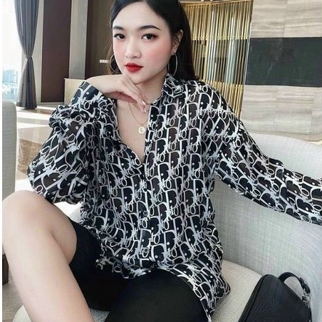 Áo sơ mi họa tiết phôm rộng cao cấp 60kg