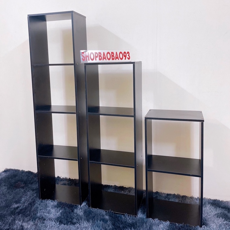 Kệ Gỗ Tổ Ong Kệ Để Sàn Nhà Kệ MDF Trang Trí Nhà Hiện Đại Màu ĐEN