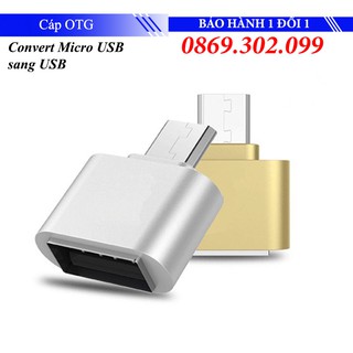 Đầu Chuyển Đổi OTG Micro USB sang USB Kết Nối Chuột, Bàn Phím Với Điện Thoại Android