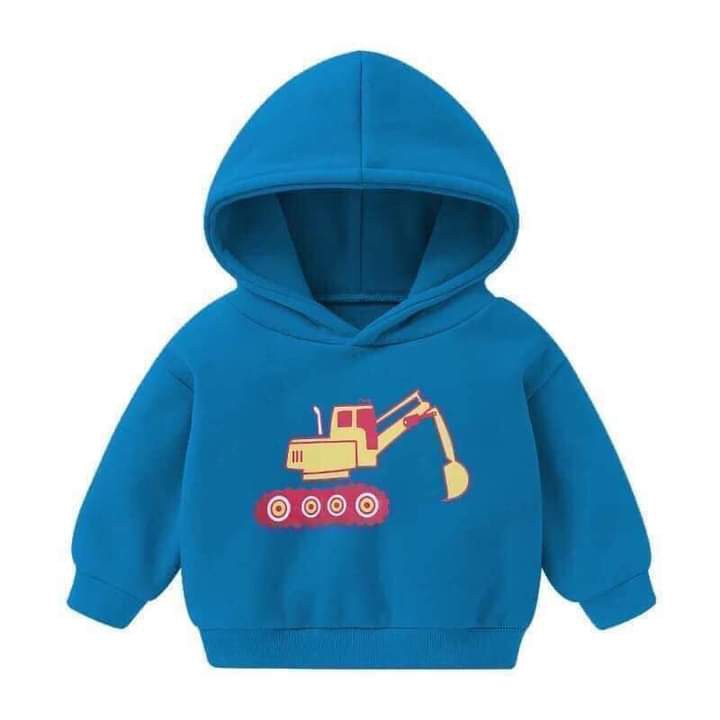 XẢ KHO + CHỌN MÀU Áo nỉ bông chui đầu hoddie dày dặn bé trai bé gái QC cao cấp