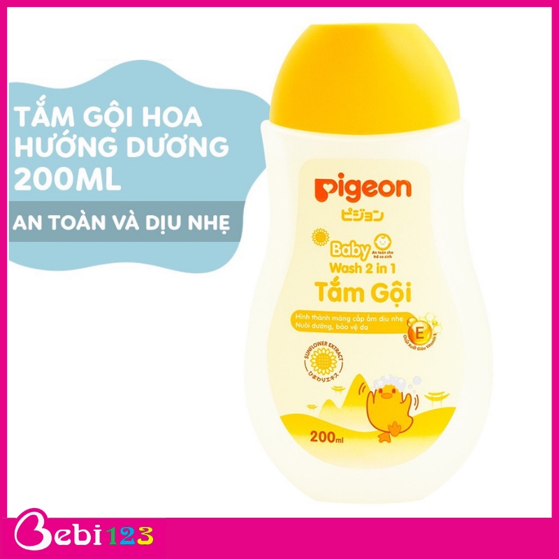 (Chính Hãng) Sữa Tắm Gội Pigeon 700ml Mẫu Mới Cho Bé