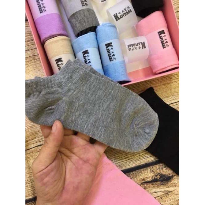 Hộp Tất Cổ Ngắn Nữ Sợi Tre Nano Chống Hôi Chân Hộp Hồng