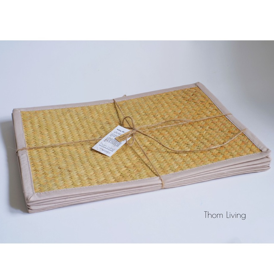 Thảm/ miếng lót bàn ăn cỏ bàng hình chữ nhật