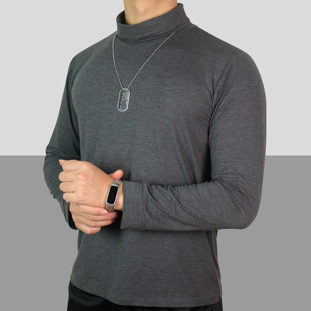 Áo thun cao cổ giữ nhiệt nam nữ cổ 6 cm chất cotton co dãn 4 chiều đanh mịn Freesize 45-95kg - Hàng cao cấp | BigBuy360 - bigbuy360.vn