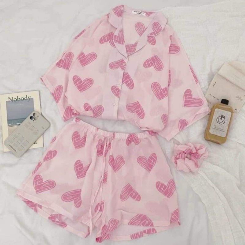 Bộ Pijama Đùi Nữ Hoạ Tiết siêu Xinh | BigBuy360 - bigbuy360.vn