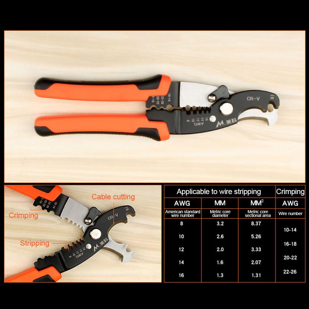 Kìm Tuốt Dây Điện 0.2-6.0Mm2 Chuyên Dụng