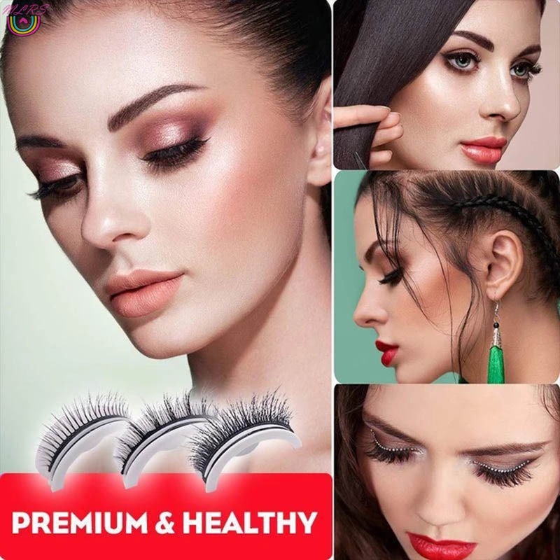[Hàng mới về] Lông mi giả trang điểm tự dính chống nước sống động tái sử dụng được nhiều kiểu tùy chọn
