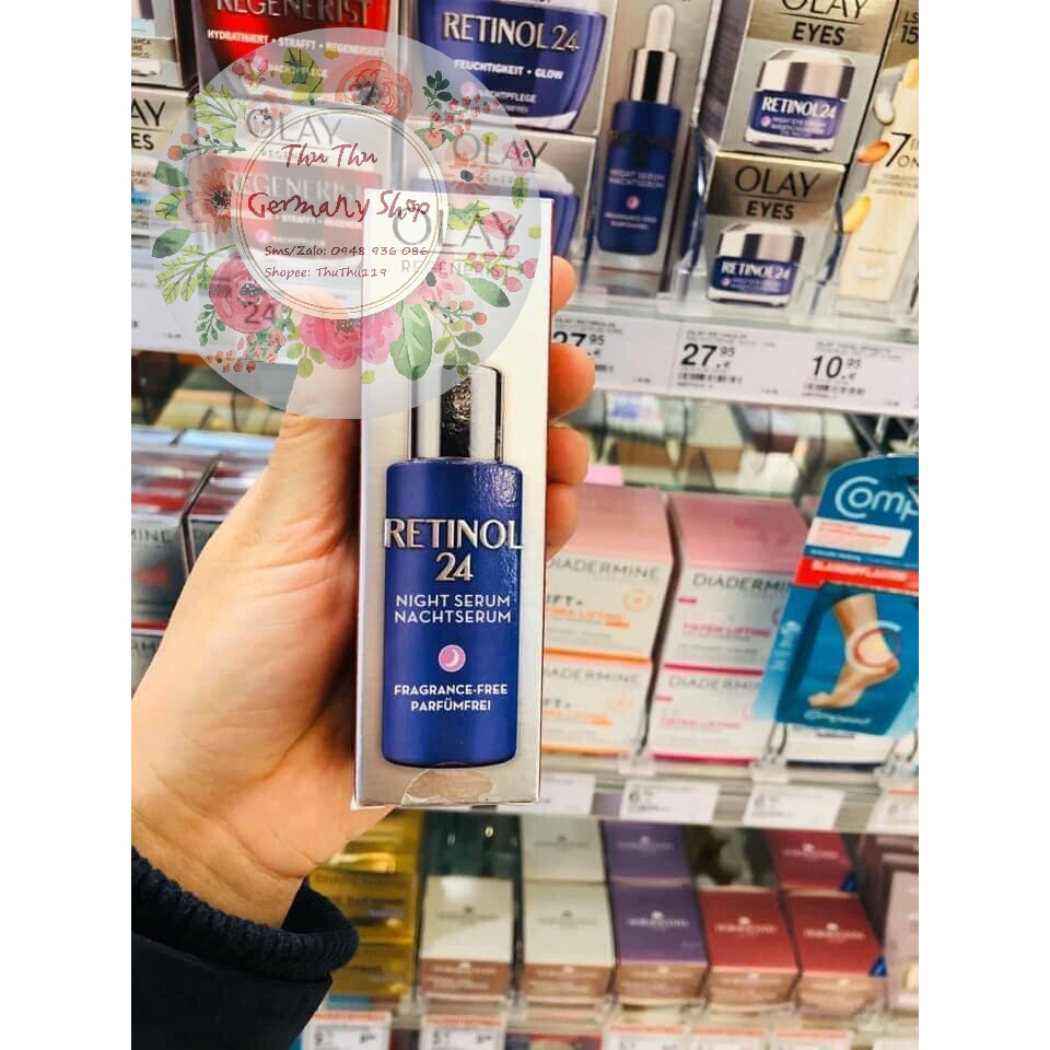 Bộ Olay Retinol cấp ẩm phục hồi ban đêm nội địa Đức