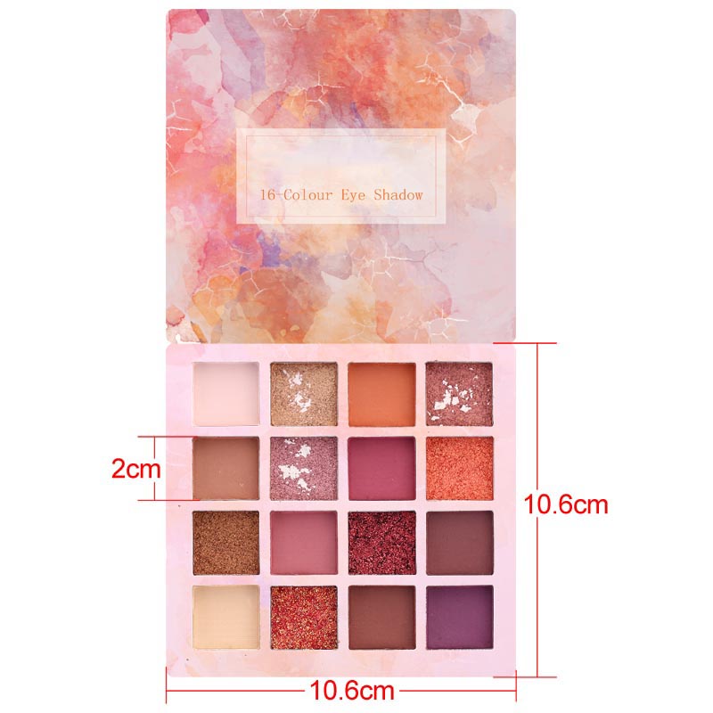 16 Colors Eyeshadow Palette Cocute Press Powder Matte Shimmer 50g | BigBuy360 - bigbuy360.vn