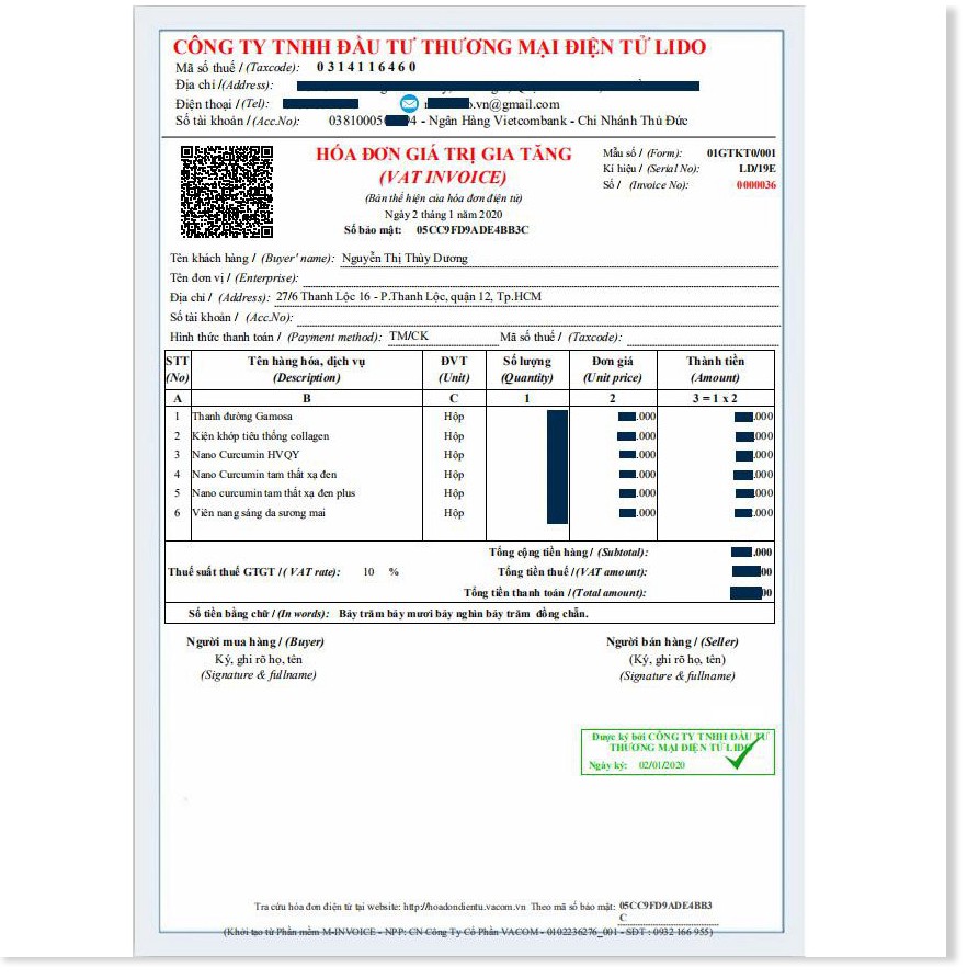 Thanh Đường Gamosa Học Viện Quân Y 60 Viên