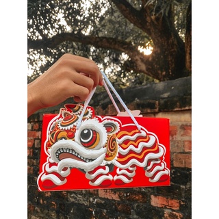Hộp đựng bánh trung thu Múa Lân